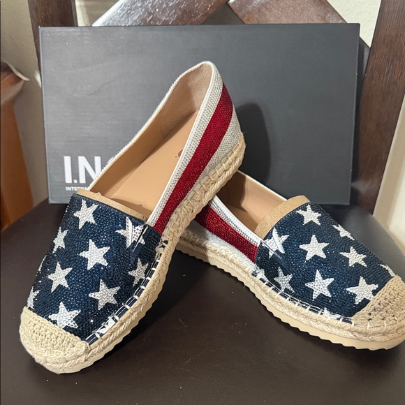 INC International Concepts Red, White, and Blue Espadrilles - Picture 2 of 7